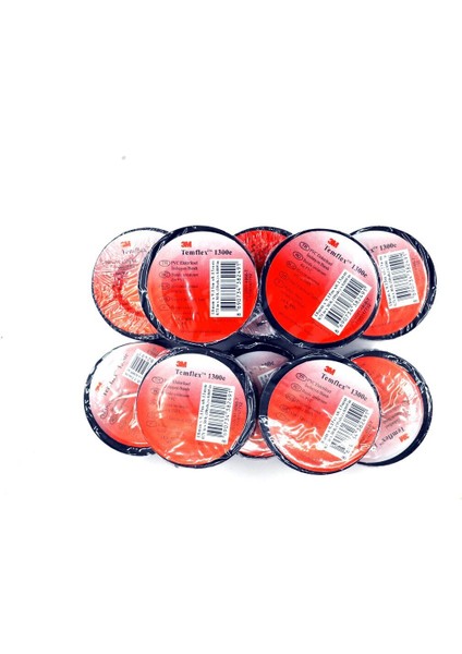10 Adet 3m Temflex Pvc Siyah Izole Bant Elektrik Bandı Elektrik Bandı Siyah modelleri