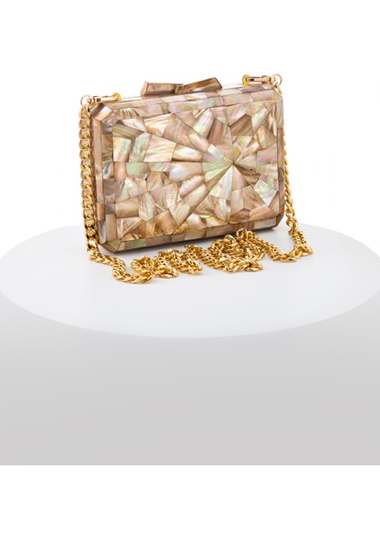 Illusıon LY0101A Sedef El Yapımı Açık Kahverengi Çanta fiyatları