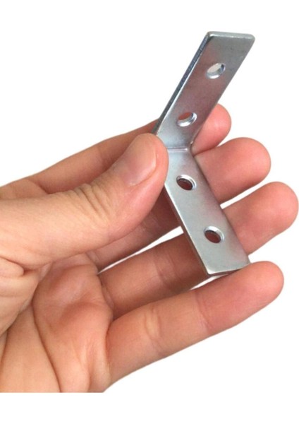 4 Adet Mobilya Eşya Dolap Duvar Sabitleyici Köşe Bağlantı L Demir Gönye Deprem Güvenliği 45X45X15MM fiyatları