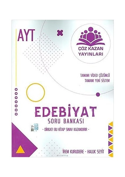 Ayt Tamamı Video Çözümlü Edebiyat Soru Bankası + Yapışkanlı Not Kağıdı