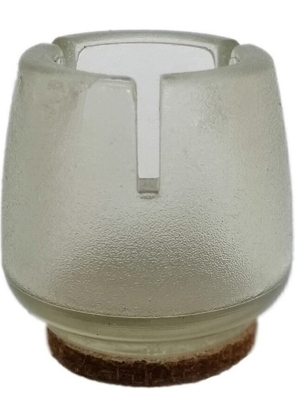 Sandalye Pabucu 4 Adet Şeffaf, Masa Sandalye Zemin Koruyucu 17-21 mm Şeffaf Keçeler Çok Renkli modelleri