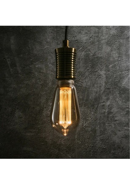 ST64 Dekoratif Retro Rustik Ampül E27 Standart Duy 220V Ev Cafe Aplik Abajur Tavan Ampülü Armut Bal fiyatları