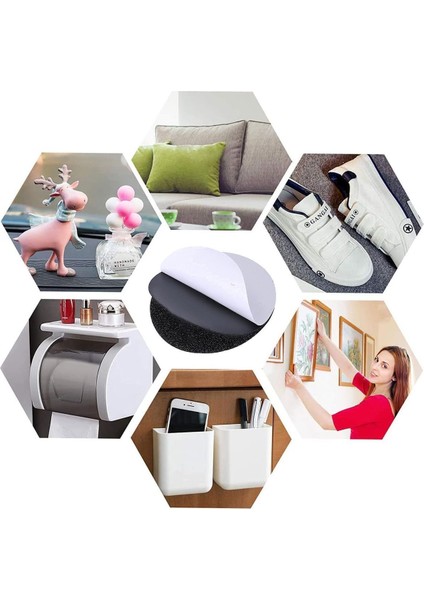 Halı Kilim Sabitleyici 20'li Paspas Örtü Minder Sabitleme Bandı Yapışkanlı Cırt Ped Mobilya Aksesuar indirimleri