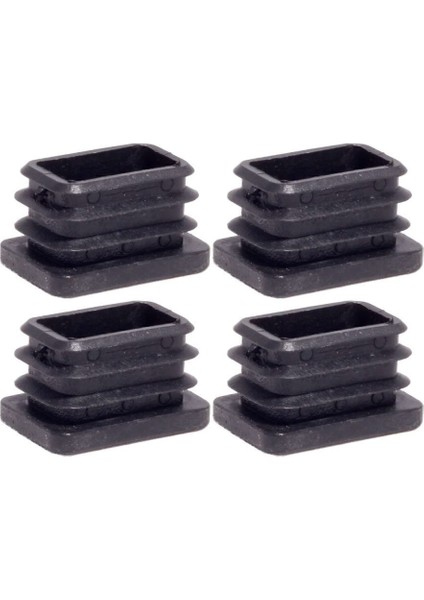 20X30 mm Plastik Dikdörtgen Içe Geçme Profil Tapası (Kutu) (4 Adet) Mavi