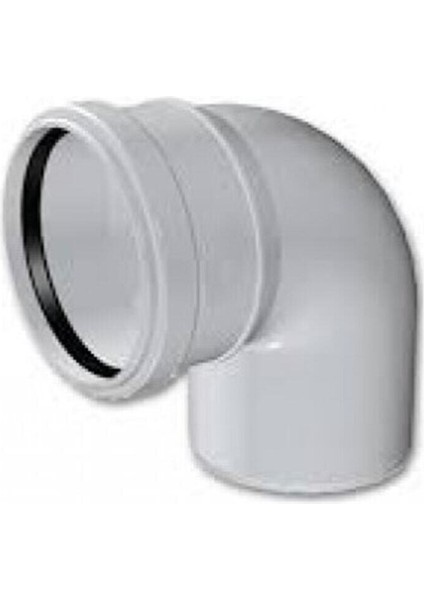 100 x 87 Fırat Pvc Kapalı Dirsek 5'li Paket