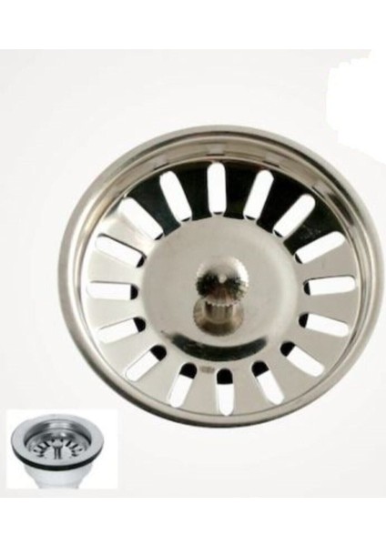 Mutfak Evye Sifonu Süzgeci Çap 8 cm Mutfak Lavabo Süzgeci Lavabo Sifonu