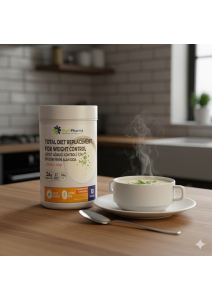 Whey Proteinli Diyet Tavuk Çorbası – Yüksek Proteinli Form Çorba Öğün Tozu, 600G
