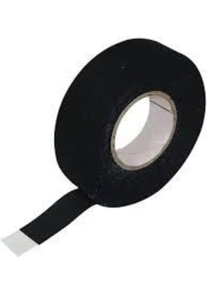 Tesa Bez Bant Tüylü Yanmaz Kumaş Kablo Sarma Bantı 19MM 15MT Tamir Bandı Siyah