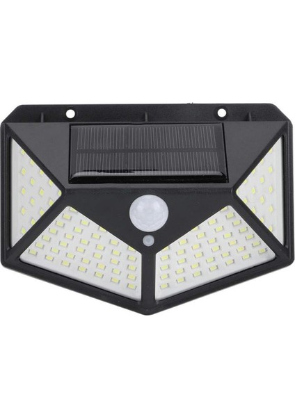 100 Ledli Güneş Enerjili Bahçe Lambası Solar Hareket Sensörlü Şarj DG1231 A+ A+++'tan D'ye