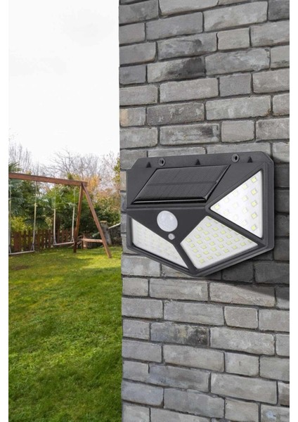 100 Ledli Güneş Enerjili Bahçe Lambası Solar Hareket Sensörlü Şarj DG1231 A+ A+++'tan D'ye fiyatları