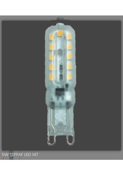 5WATT Şeffaf G9 Duylu 3000K Gün Işığı (Sarı Işık) 380LM A+ Enerji LED Kapsul Ampul Tekli Gün Işığı G fiyatları