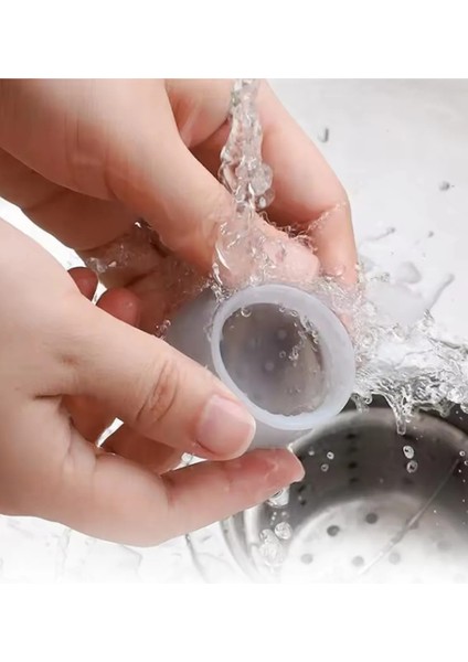 48 Adet Silikon Masa Sandalye Ayak Koruyucu Kapak Ahşap Parke Zemin Koruyucu Çizmez Ses Yapmaz Ped M