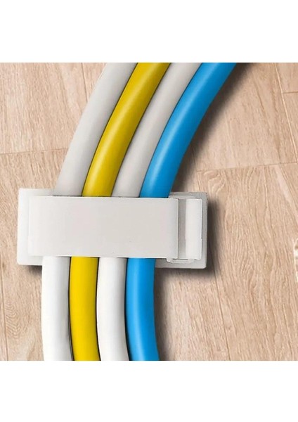 12 Adet Beyaz Renk Yapışkanlı Kablo Toplayıcı Masa Kablo Düzenleyici Klips Duvara Sabitleyici Aparat fırsatları