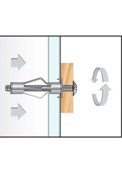 Boşluk Dübel Çelik Alçıpan Frt Tuğla Paraşüt Duvar Bims 4X38 Metal (5 Adet) Dübel Boşluk Tr fırsatları