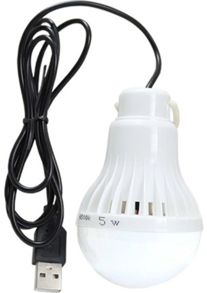 Tüm Usbli Cihazlara Uygun 5 Volt 5 Watt 1 Metre USB Kablolu Beyaz Ampul Karavan Bahçe Kamp Lambası T fiyatları
