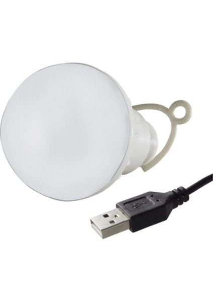 Tüm Usbli Cihazlara Uygun 5 Volt 5 Watt 1 Metre USB Kablolu Beyaz Ampul Karavan Bahçe Kamp Lambası T modelleri