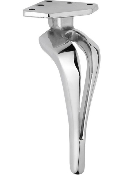 Krom Metal Mobilya Dolap Koltuk Tv Ünitesi Ayakları 16 cm Robot Süpürgeye Uygun Kahverengi Tekli