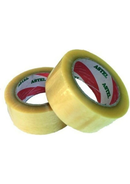 2 Adet 100 Metre Hotmelt Tutkallı Koli Bandı Şeffaf Koli Bantı Ambalaj Bandı Tutkal Şeffaf