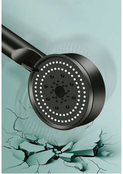 Turbo Fan 5 Fonksiyonlu Su Tasarruflu Duş Başlığı Turbo El Duşu Siyah Duş Başlığı Beyaz Plastik indirimleri