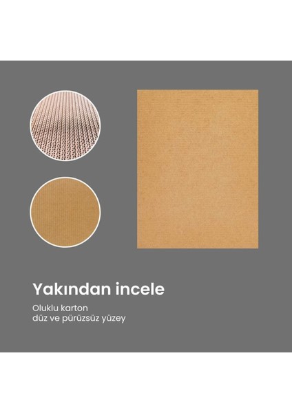 50X70 cm Kalın (6 Mm) Oluklu Mukavva Karton 10 Adet Kahverengi 50 x 70 cm 10'lu Çeyiz&paket Kağıdı T fırsatları