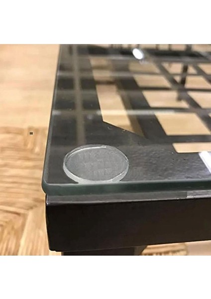 Yapışkanlı Cam Tutucu Şeffaf 14 mm 28'li Mobilya Raf Ses Tutucu Mobilya Bağlantı Elemanları Turuncu modelleri