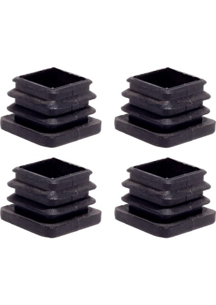 30X30 mm Plastik Kare Içe Geçme Profil Tapası (Kutu) (4 Adet) Gri
