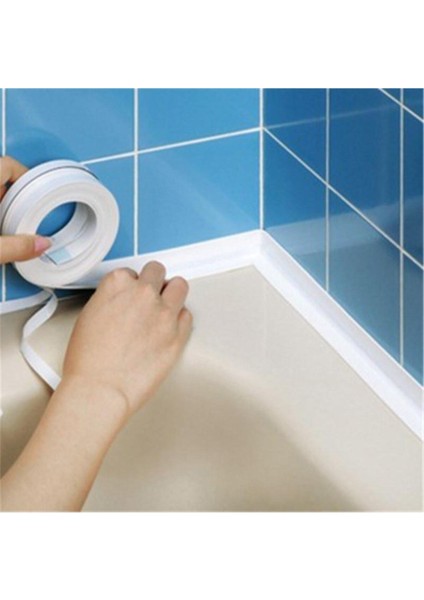 1,5 mt Su Geçirmez Tezgah Lavabo Bandı Su ve Rüzgar Önleyici Pencere Izolasyon Mutfak Banyo Bandı