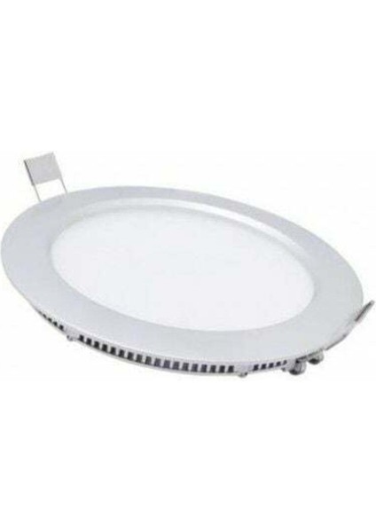 6W Ilık Beyaz Slim LED Panel Yuvarlak Alüminyum 2706-03 Spot Lamba LED 6 Watt
