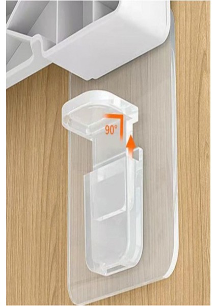 8'li Set Kendinden Yapışkanlı Dolap Duvar Kitaplık Ayakkabılık Raf Tutucu Sabitleyici Klips Askı Süp fırsatları