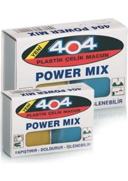 Power Mix Plastik Çelik Macun Yapıştırıcı 40GR Hızlı Yapıştırıcı