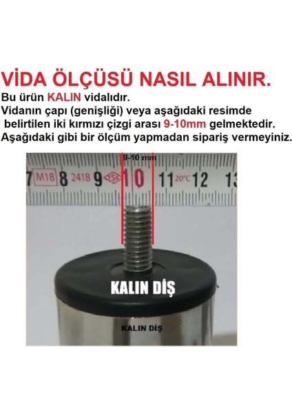 (Vida Ölçüsüne Dikkat) - 12 cm Armut Plastik Baza Ayağı Koltuk Kanepe Ayağı 2 Adet Ceviz 3/8 Vida Mo modelleri