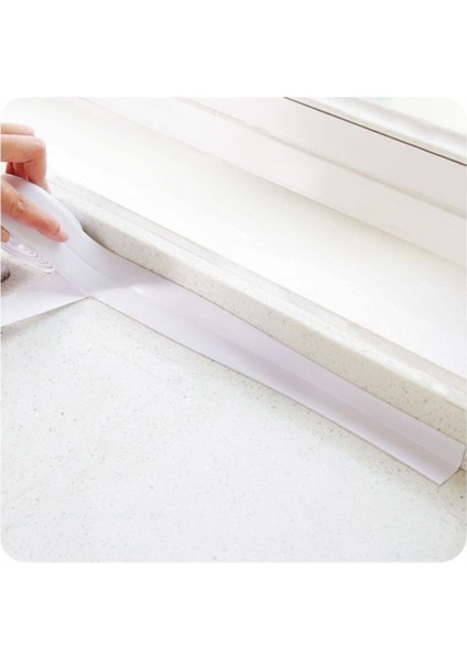 3.2 mt Su Sızdırmaz Kenar Bant Mutfak Banyo Duvar Küvet Lavabo Bandı Ev Iş Ofis Yapışkanlı Şerit Tam fırsatları