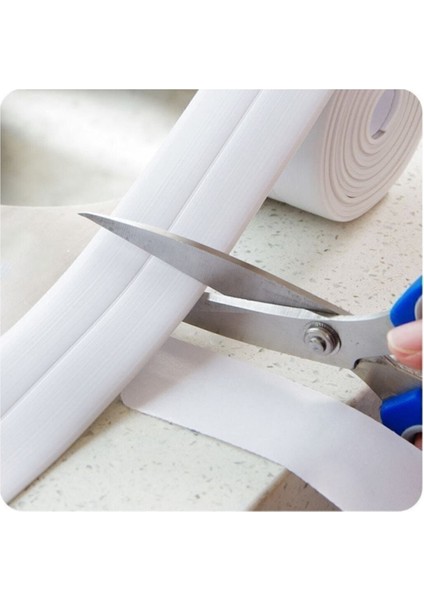 3.2 mt Su Sızdırmaz Kenar Bant Mutfak Banyo Duvar Küvet Lavabo Bandı Ev Iş Ofis Yapışkanlı Şerit Tam indirimleri