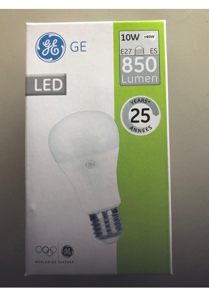 General Elc LED 10W=60W 850 Lümen 6500K Beyaz 25.000 Saat Tekli Beyaz Işık E27 LED Ampul 10 Watt Yok indirimleri