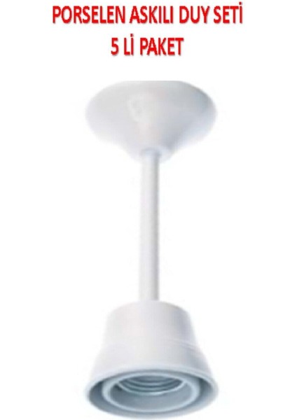 Beyaz Porselen Askılı Duy Seti fiyatları