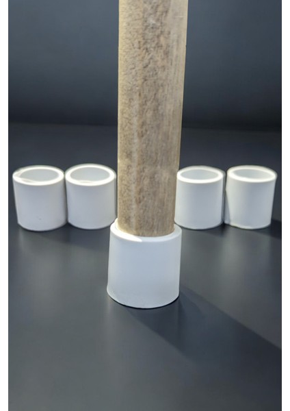 12 Ad 2,5 cm Beyaz Silikon Masa Sandalye Pabuç Kaydırmaz Koltuk Zemin Koruyucu Çizdirmez Ayak Kılıfı fırsatları