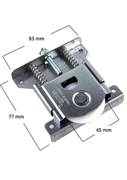 Dolap Tekeri Sürgülü Kapak Makarası PKM80 Dolap Tekeri (4 Adet) - Mobilya Bağlantı Elemanları - Tek fırsatları