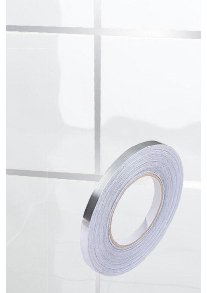 Fayans Arası Şerit Dekoratif Yapışkan Gümüş Bant Kaplama 50 mt fırsatları