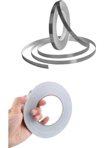 Fayans Arası Şerit Dekoratif Yapışkan Gümüş Bant Kaplama 50 mt