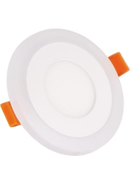 6 Watt 3+3 Çift Renkli LED Panel Spot Lamba Mavi-Beyaz Yok Beyaz Işık LED 6 Watt Tr fiyatları