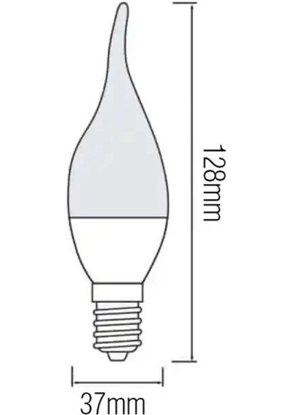 1 Adet Çok Kaliteli E14 Duy 5 Watt, 4200 Kelvin Beyaz Işık LED Ampul, Avize, Şamdan Ampulü Mum Ampul fiyatları