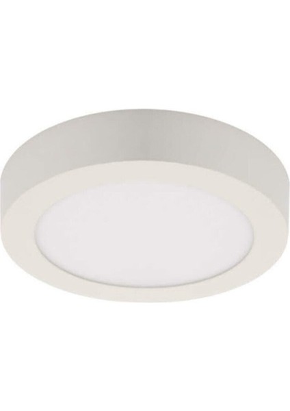 Beyaz Ledli 24 Watt Yuvarlak Sıva Üstü LED Panel Tavan Armatürü Spot LED Lamba 30X30