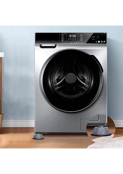 4 Lü Çamaşır Makinesi Titreşim Sallantı Önleyici Engelleyici Ayak Gri Tekli Beyaz Eşya Ayağı fiyatları