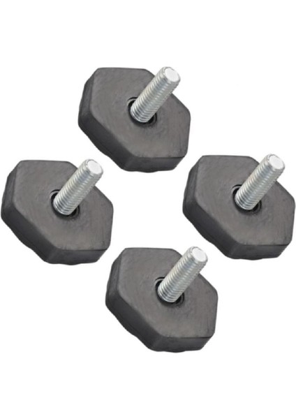 Ariston Hotpoint Wmef 7225P Çamaşır Makinesi Ayağı 4 Adet Titreşim Ayak Siyah 4'lü Beyaz Eşya Ayağı