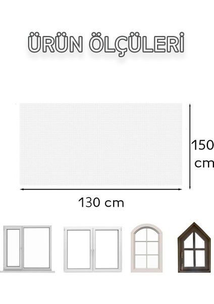 Sineklik Perde 130 x 150 Yırtılmaz Dayanıklı Tül Perde Kapı Sinekliği Teli Sinek Böcek Tutucu 130 x modelleri