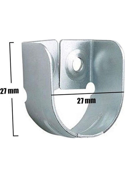 Nobel Askı Flanşı 2 Delikli Dolap Elbise Askı Aparatı (2 Adet) Dolap Içi Düzenleyiciler