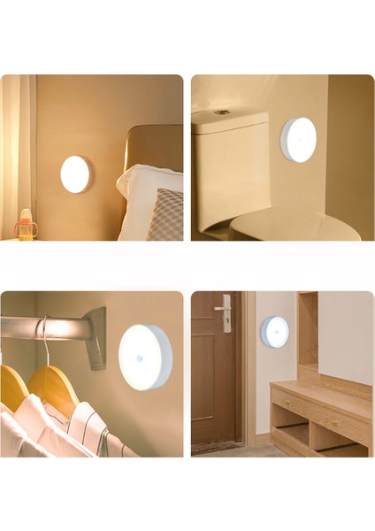 Sensörlü LED Kabin Işık Aydınlatma Şarjlı Mıknatıslı Sensörlü Lamba Açılıp Kapanabilir CT5180 Var Gü