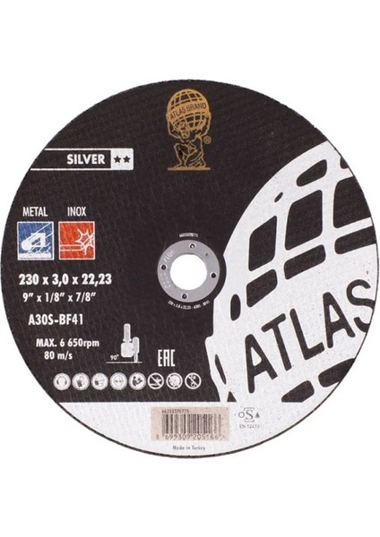 230MM Metal Kesici Taş Metal Demir Kesme Taşı 2ADET