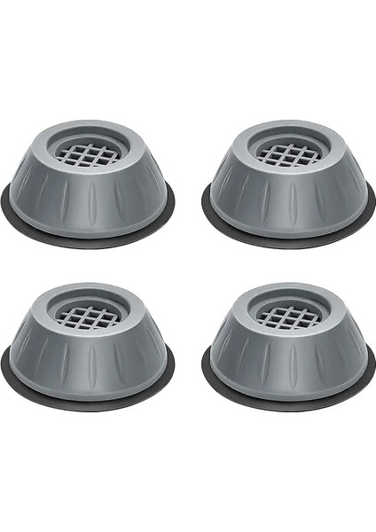 Masa Sabitleme 4lü Ayak Seti Kaydırmaz Stoper Güçlü Vantuz Pratik Çözümler Mutfak Banyo Güvenlik Gri