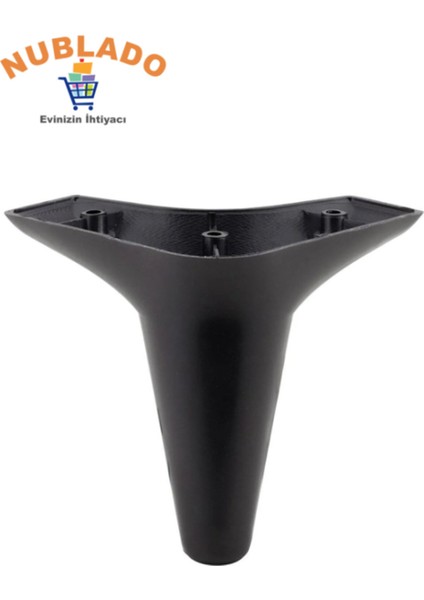 Aspen Lüks Mobilya Kanepe Koltuk Tv Ünitesi Baza Ayağı Ayakları 12 cm Siyah Ayak (4 Adet) Siyah 4'lü